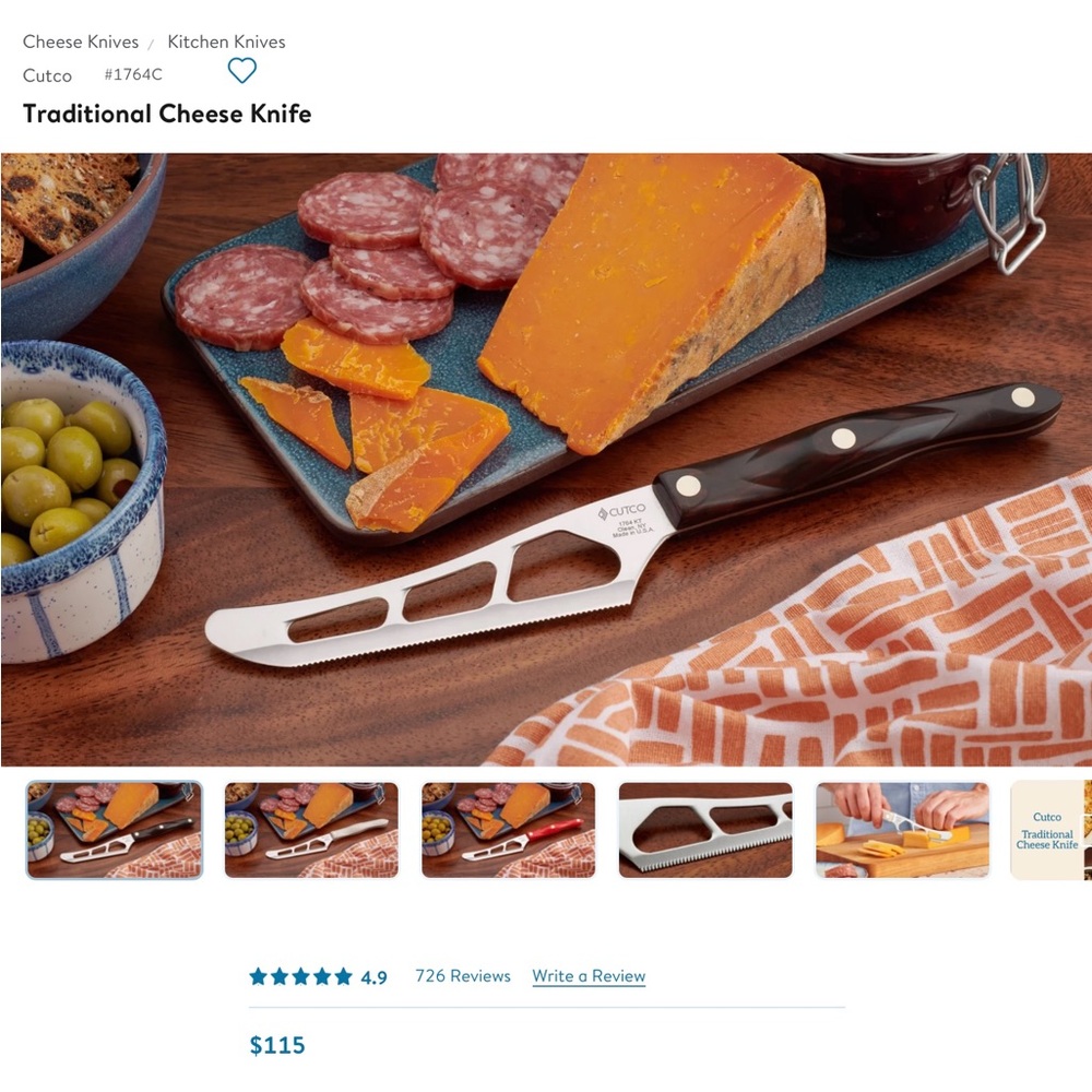CUTCO Cheese Knife, New in Original Packaging